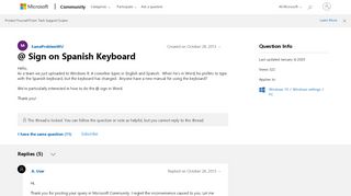 
                            5. @ Sign on Spanish Keyboard - Microsoft Community