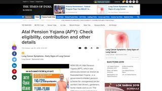 
                            12. Atal Pension Yojana (APY): Check eligibility, contribution and other ...