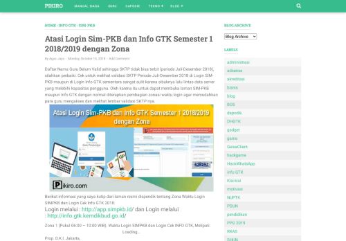 
                            10. Atasi Login Sim-PKB dan Info GTK Semester 1 2018/2019 dengan ...