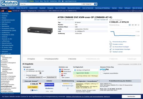 
                            7. ATEN CN8600 DVI KVM-over-IP ab € 426,54 (2019) | Preisvergleich ...