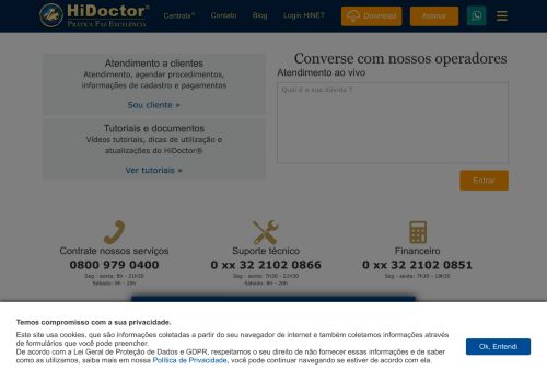 
                            6. Atendimento ao cliente - HiDoctor®