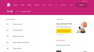 
                            2. Atendimento da Oi TV - Sua TV por assinatura em HD da Oi