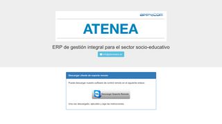 
                            4. AteneaERP - ERP de gestión integral para el sector socio-educativo