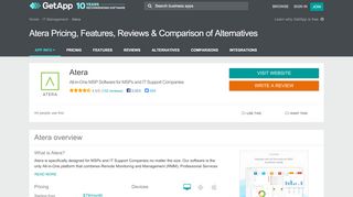 
                            13. Atera Pricing, Features, Reviews & Comparison of Alternatives ...