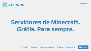 
                            13. Aternos | Servidores de Minecraft. Grátis. Para sempre.