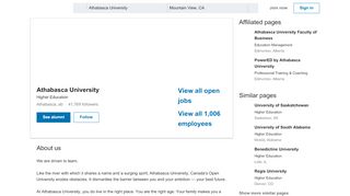 
                            8. Athabasca University | LinkedIn