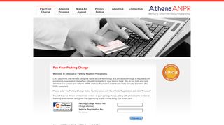 
                            5. Athena Payment Collection - Login Page