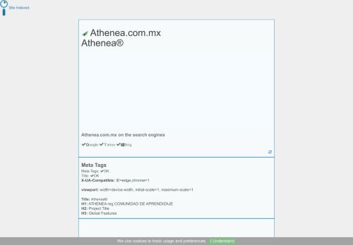 
                            11. Athenea.com.mx on search engines