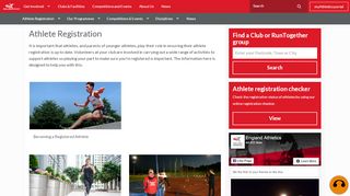 
                            3. Athlete registration - England Athletics