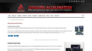 
                            2. Athletes Acceleration Resources