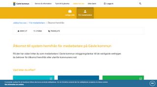 
                            12. Åtkomst till system hemifrån för medarbetare på Gävle kommun ...