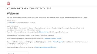 
                            9. Atlanta Metropolitan State College: Login
