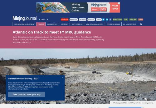 
                            10. Atlantic on track to meet FY MRC guidance - Mining Journal