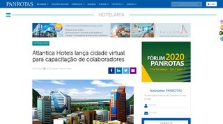 
                            2. Atlantica Hotels lança cidade virtual para capacitação de ... - Panrotas