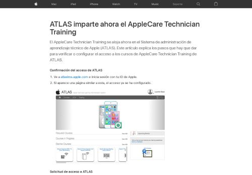 
                            4. ATLAS imparte ahora el AppleCare Technician Training - Apple Support