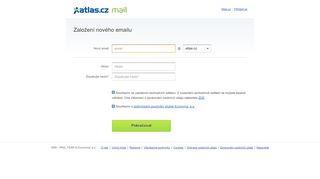 
                            4. Atlas.cz mail – registrace