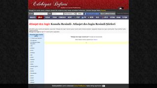 
                            5. Atlasjet dcs login resimli şiiri - Edebiyat Defteri