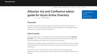 
                            9. Atlassian Jira/Confluence admin guide - Azure Active ...