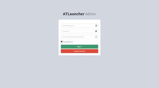 
                            4. ATLauncher Admin - Login