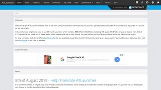 
                            2. ATLauncher - Home