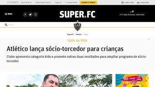 
                            9. Atlético lança sócio-torcedor para crianças | SUPERFC