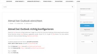 
                            13. Atmail von Worldsoft bei Outlook einrichten und konfigurieren - e1de