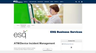 
                            9. ATM/Device Incident Management / ESQ Business Services | ATM ...