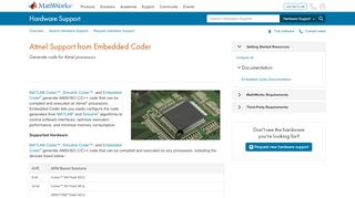 
                            12. Atmel Support from Embedded Coder - Hardware Support - MATLAB ...