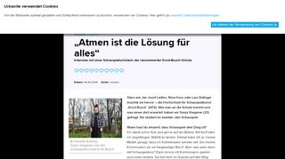 
                            13. „Atmen ist die Lösung für alles“, | urbanite.net