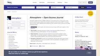 
                            8. Atmosphere | An Open Access Journal from MDPI