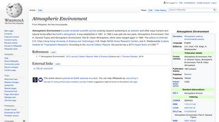 
                            5. Atmospheric Environment – Wikipedia