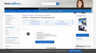 
                            10. ATN AG - Akademie für Tiernaturheilkunde - Kurse, Kosten & Info's ...