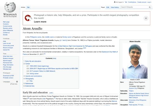 
                            13. Atom Araullo - Wikipedia