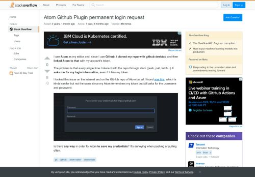 
                            7. Atom Github Plugin permanent login request - Stack Overflow