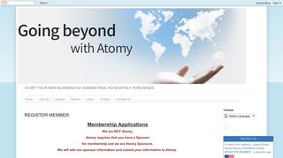 
                            11. Atomy Worldwide Income: REGISTER MEMBER