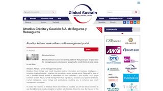 
                            13. Atradius Atrium: new online credit management portal - Global Sustain