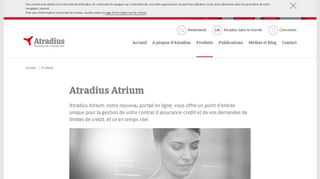 
                            7. Atradius Atrium, Portail de gestion en ligne de votre assurance-crédit