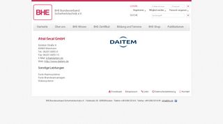 
                            12. ATRAL-SECAL GmbH / DAITEM - Fachfirmendetail - BHE ...