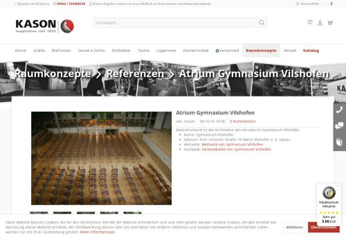 
                            13. Atrium Gymnasium Vilshofen | Referenzen | Raumkonzepte | Kason.de