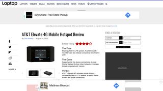 
                            7. AT&T Elevate 4G Mobile Hotspot Review - Laptop Mag