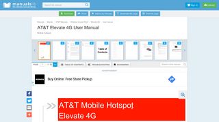 
                            8. AT&T ELEVATE 4G USER MANUAL Pdf Download. - ManualsLib