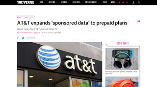 
                            7. AT&T expands 'sponsored data' to prepaid plans - The Verge