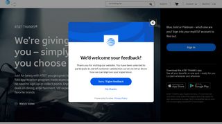 
                            10. AT&T THANKS - Benefits & Exclusive Offers for AT&T Customers