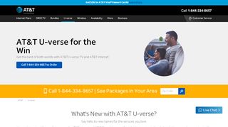 
                            6. AT&T U-verse® | 1-855-660-8921 | Packages Starting at $35/mo