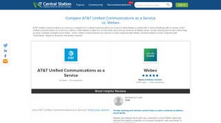 
                            9. AT&T Unified Communications as a Service vs. WebEx Comparison ...