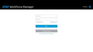 
                            12. AT&T Workforce Manager: Sign in