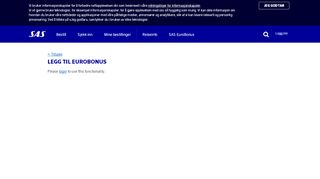 
                            7. Attach EuroBonus | SAS