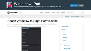 
                            5. Attach Workflow to Page Permissions - concrete5 documentation
