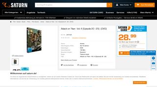 
                            8. Attack on Titan - Vol. 4 (Episode 20 - 25) auf DVD online ... - Saturn