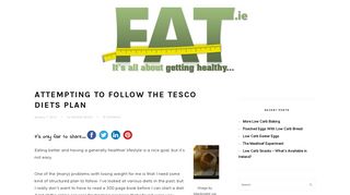 
                            7. Attempting To Follow The Tesco Diets Plan - Michele Neylon